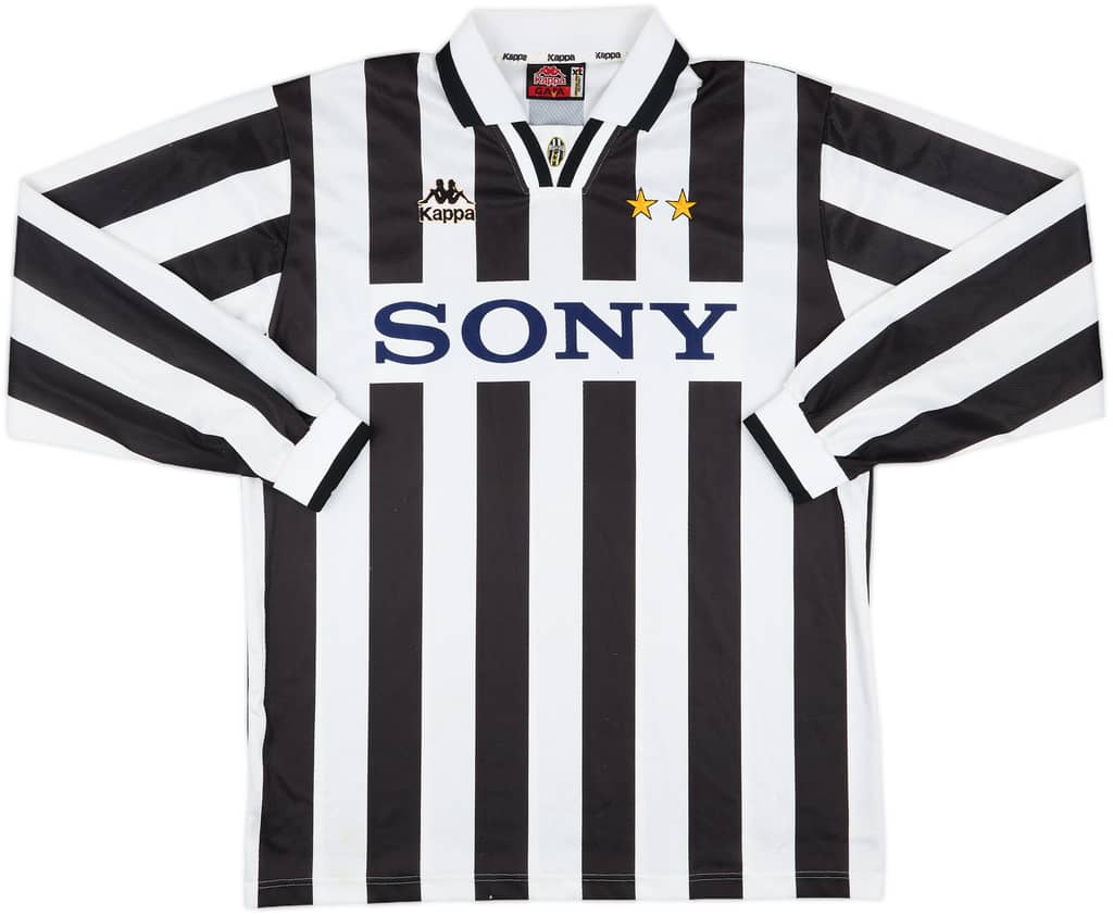 1995-97 Juventus Home L/S Shirt - 4/10 - (XL)
