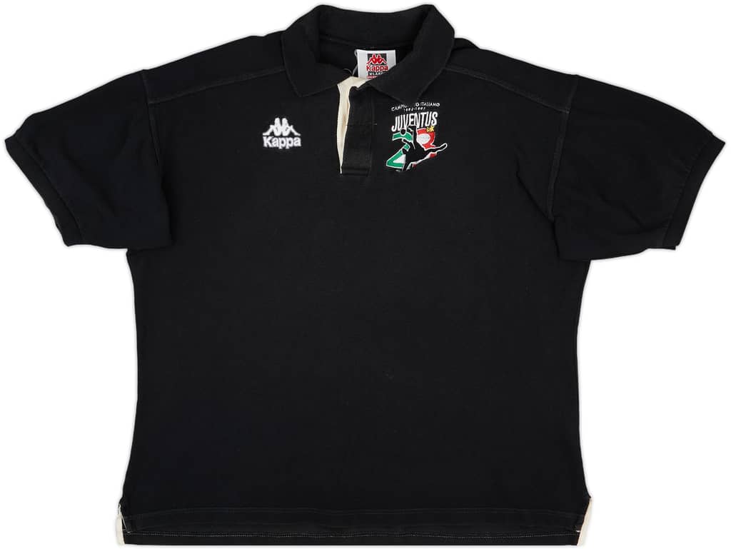 1994-95 Juventus 'Campionato Italiano' Kappa Polo Shirt - 8/10 - (XL)