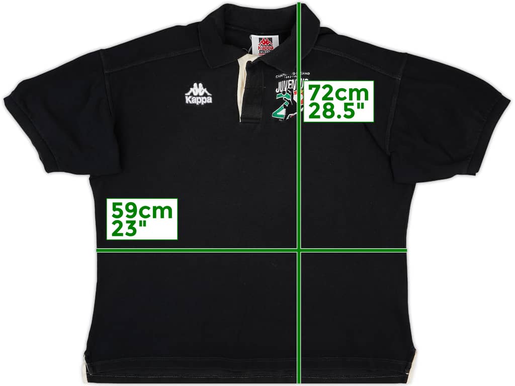 1994-95 Juventus 'Campionato Italiano' Kappa Polo Shirt - 8/10 - (XL)