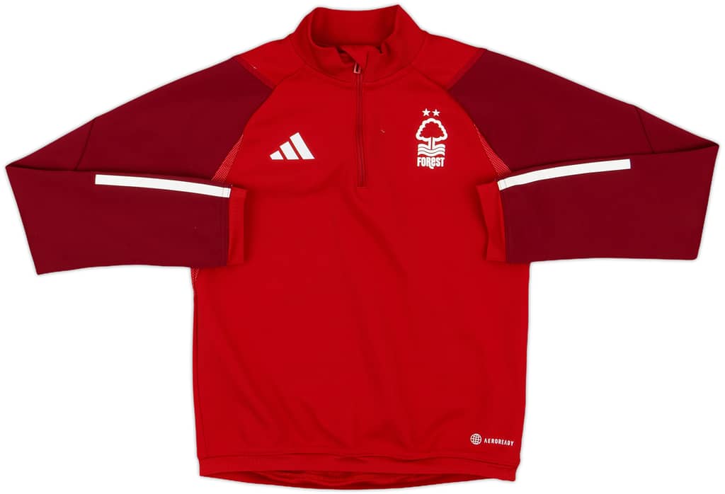 2022-23 Nottingham Forest adidas 1/4 Zip Drill Top - 8/10 - (S.Boys)