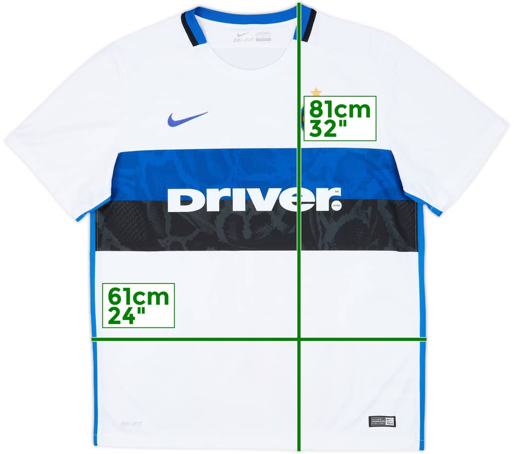 2015-16 Inter Milan Away Shirt - 10/10 - (XL)