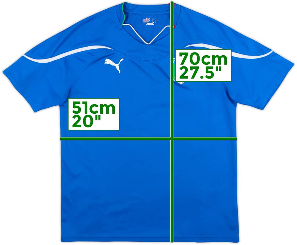 2010-12 Italy Basic Home Shirt - 8/10 - (L)