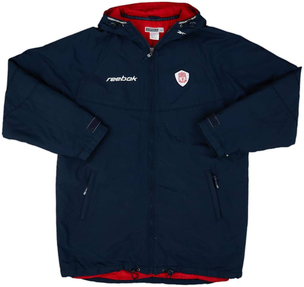 2001-02 Liverpool Reebok Padded Bench Coat - 8/10 - (L)