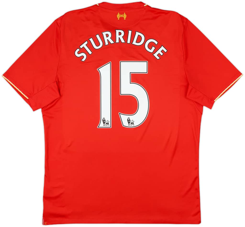 2015-16 Liverpool Home Shirt Sturridge #15 - 7/10 - (L)