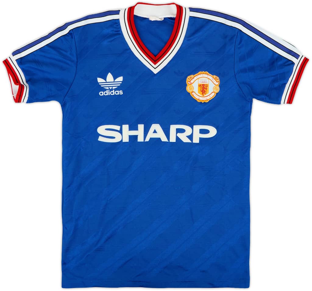 1986-88 Manchester United Third Shirt - 8/10 - (L.Boys)