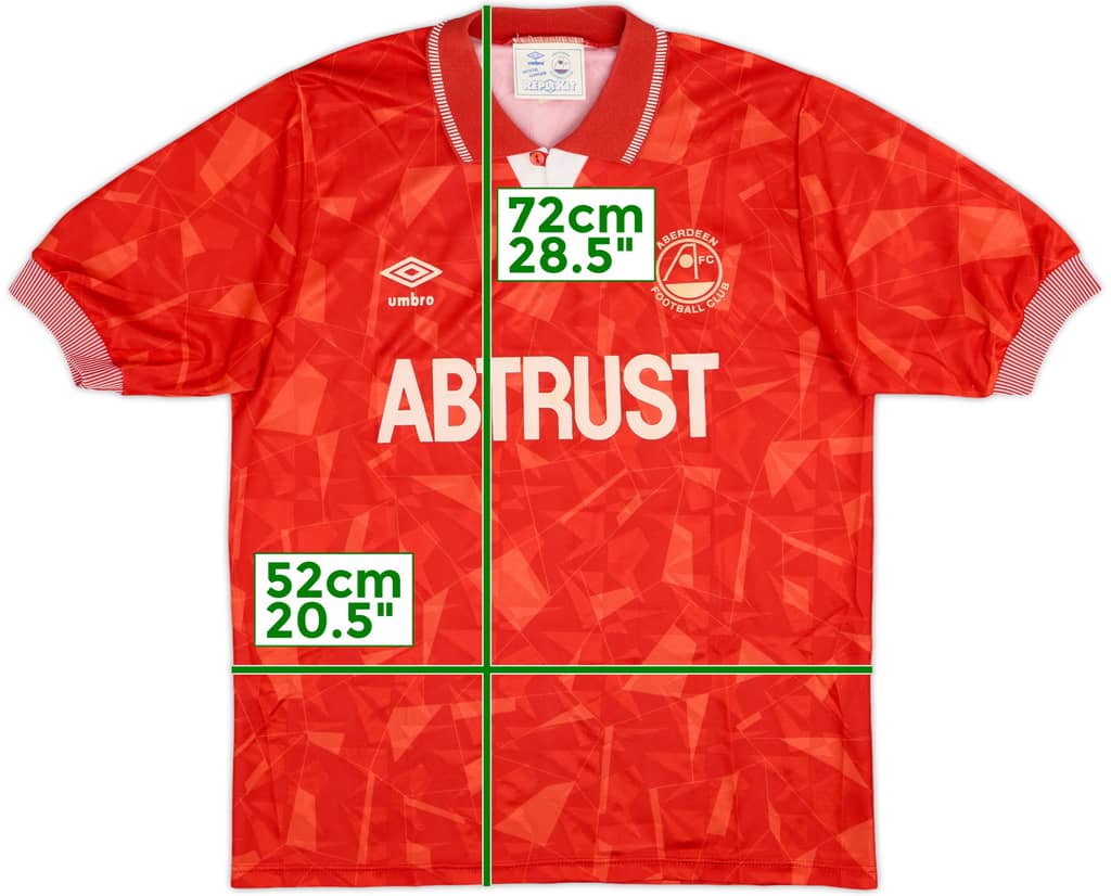1990-91 Aberdeen Home Shirt - 8/10 - (S)