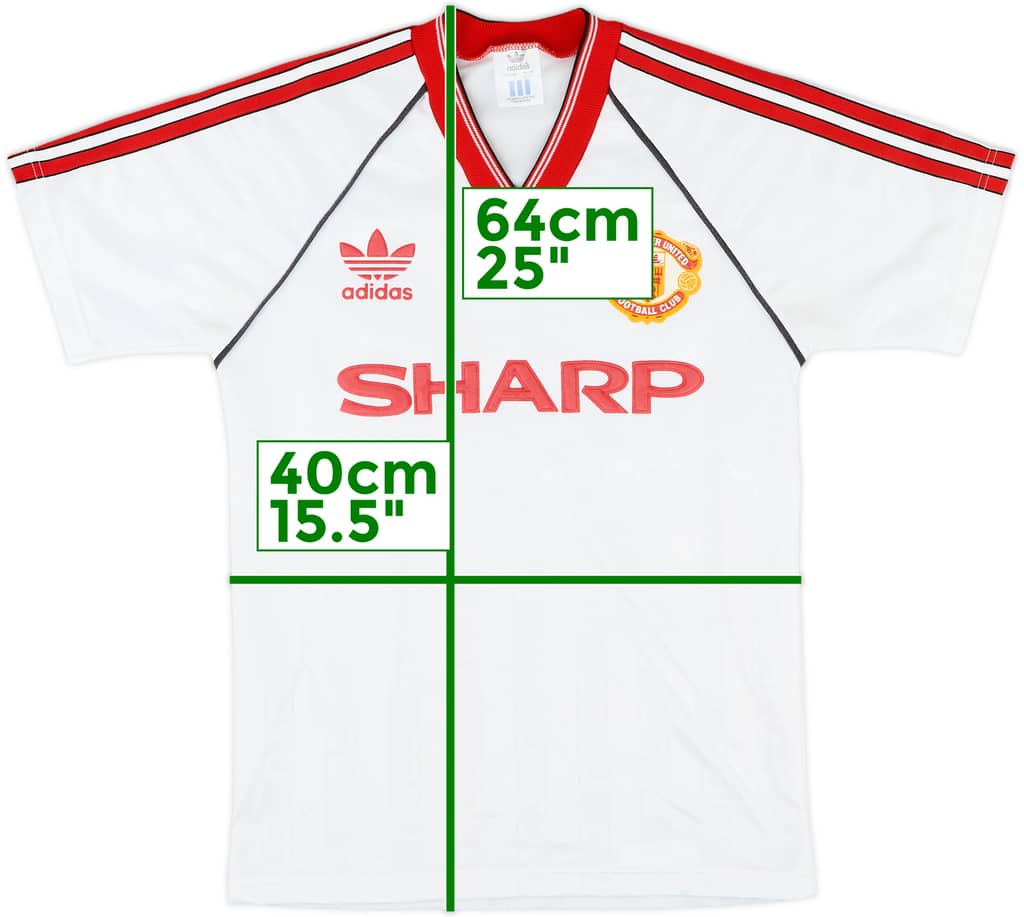 1988-90 Manchester United Away Shirt - 9/10 - (Y)