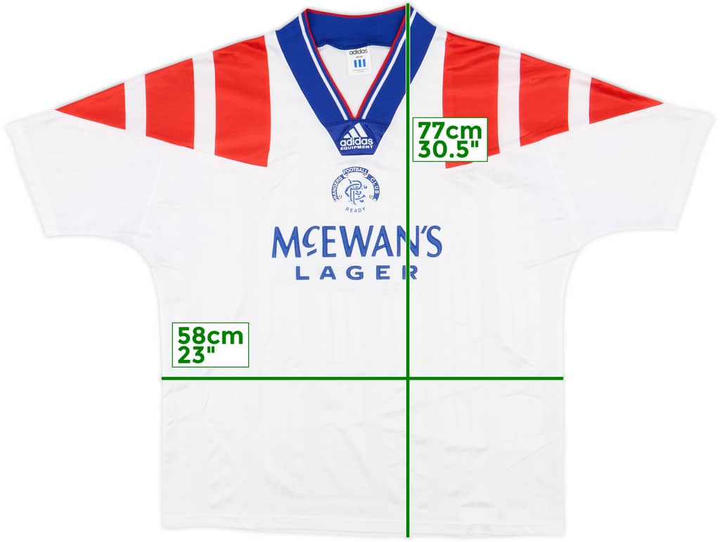 1992-93 Rangers Away Shirt - 8/10 - (M/L)