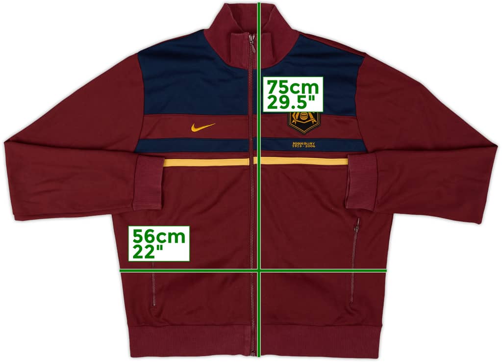 2005-06 Arsenal Nike Track Jacket - 8/10 - (XL)