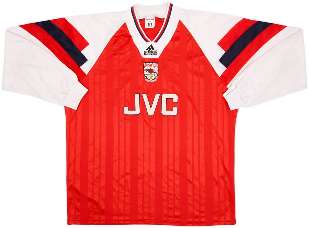 1992-94 Arsenal Authentic Home L/S Shirt - 7/10 - (L/XL)