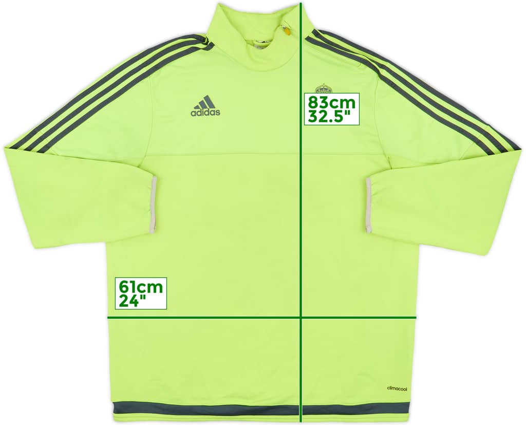 2015-16 Real Madrid adidas 1/4 Zip Drill Top - 5/10 - (XL)