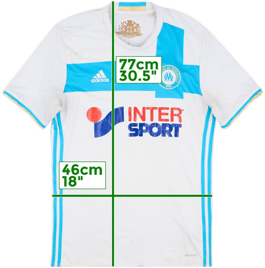 2016-17 Olympique Marseille Home Shirt - 4/10 - (M)