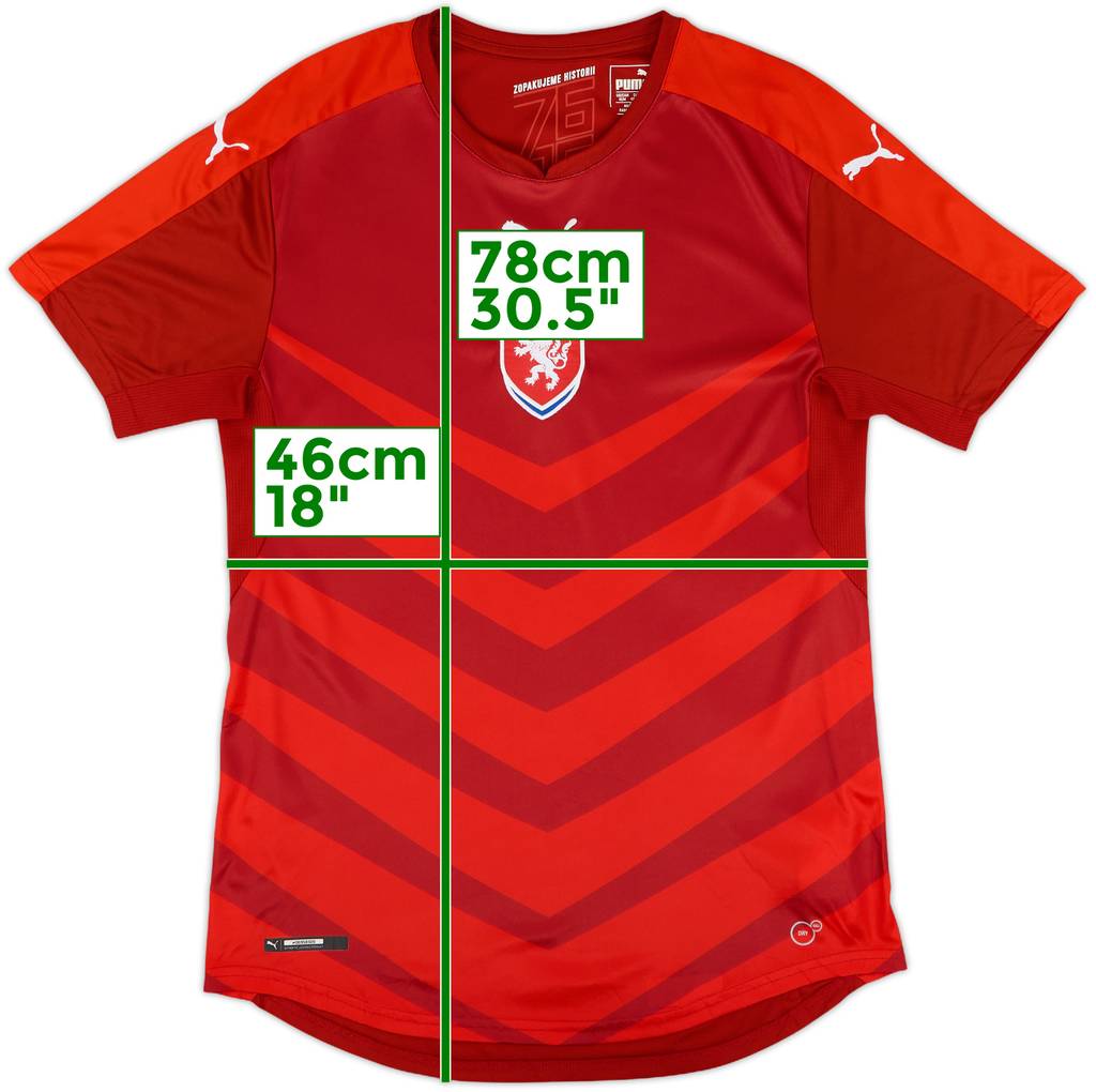 2016-17 Czech Republic Home Shirt - 8/10 - (M)