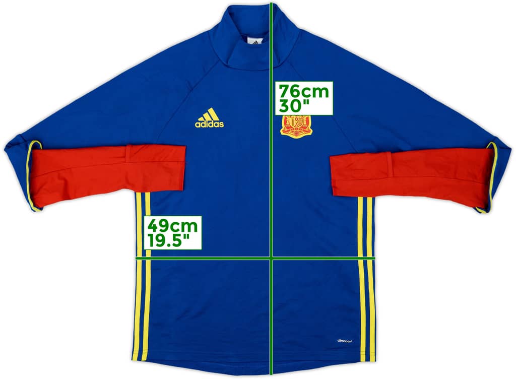 2016-18 Spain adidas Drill Top - 8/10 - (M)