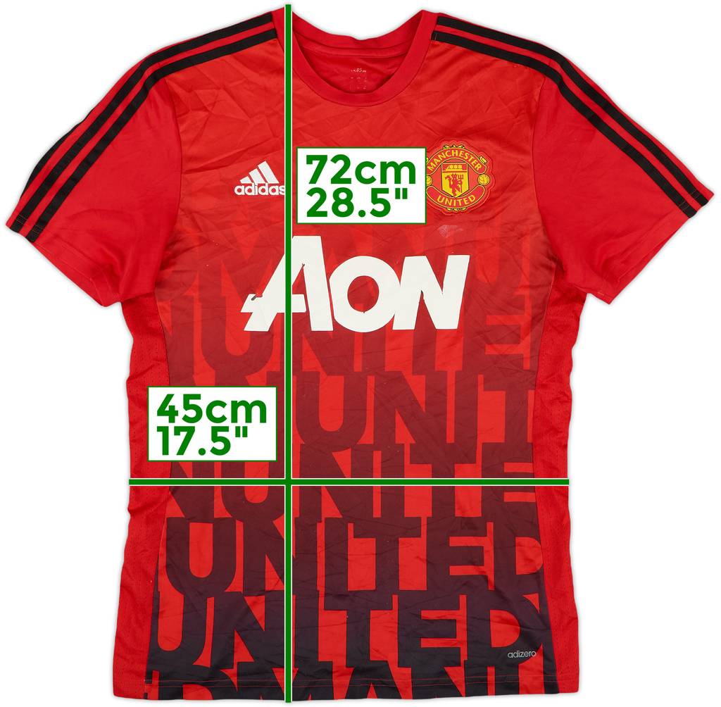 2016-17 Manchester United adidas Training Shirt - 5/10 - (M)