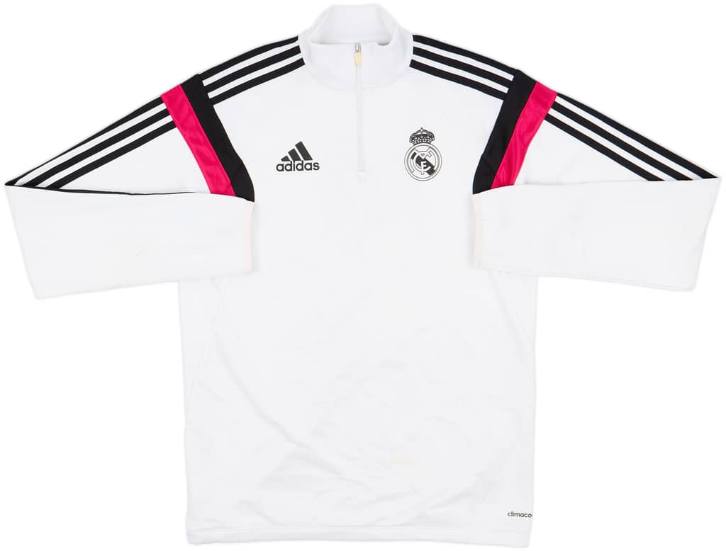 2014-15 Real Madrid adidas 1/4 Zip Drill Top - 5/10 - (S)