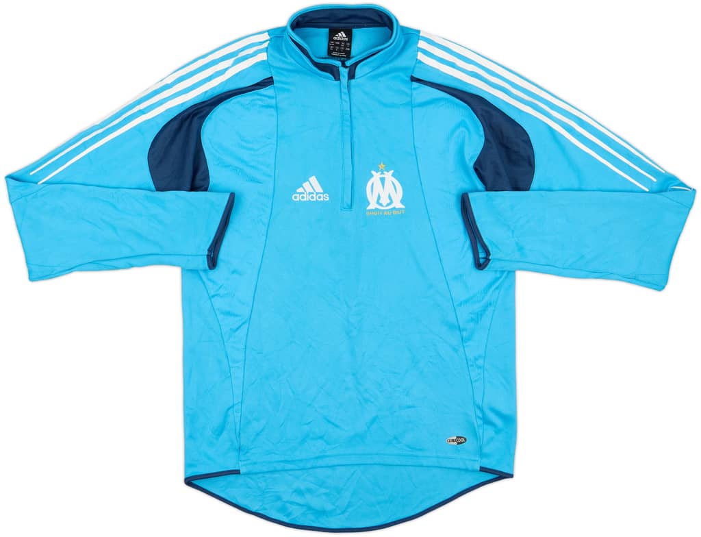 2004-06 Olympique Marseille adidas 1/4 Zip Sweat Top - 8/10 - (M)