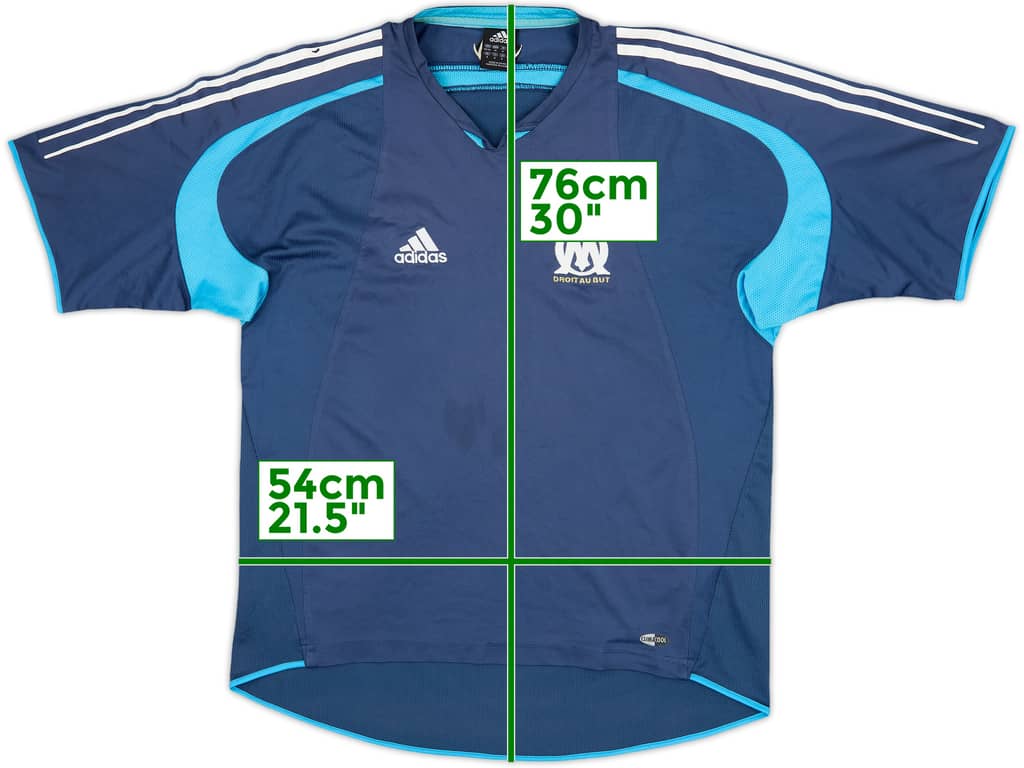 2004-05 Olympique Marseille adidas Training Shirt - 6/10 - (M/L)