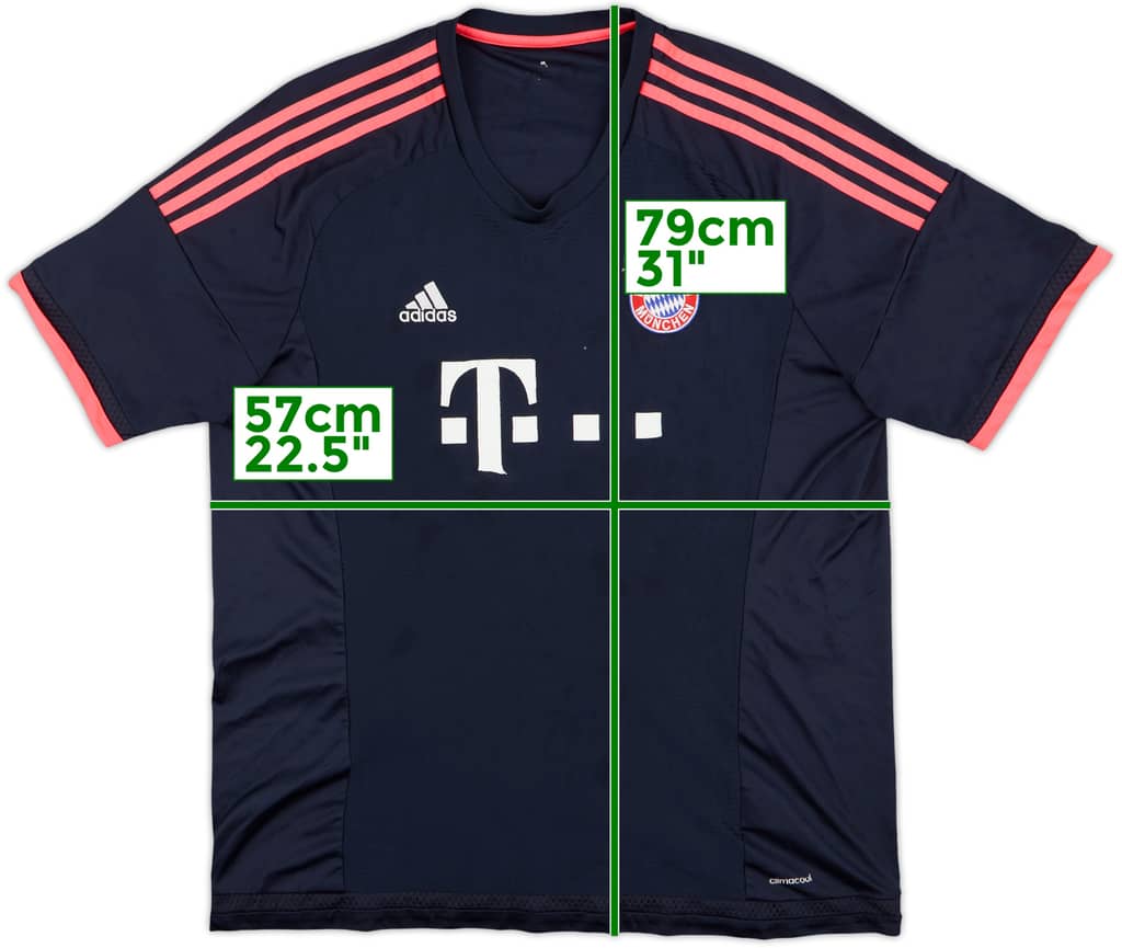 2015-16 Bayern Munich Third Shirt - 5/10 - (XXL)