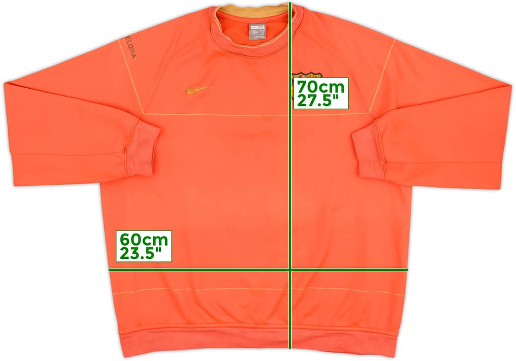 2008-09 Barcelona Nike Sweat Top - 6/10 - (XXL)