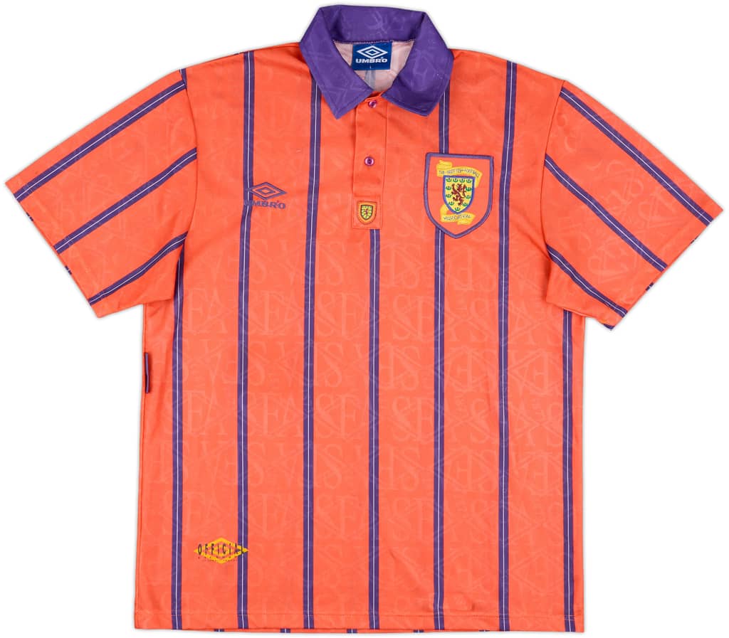 1993-95 Scotland Away Shirt - 8/10 - (L)