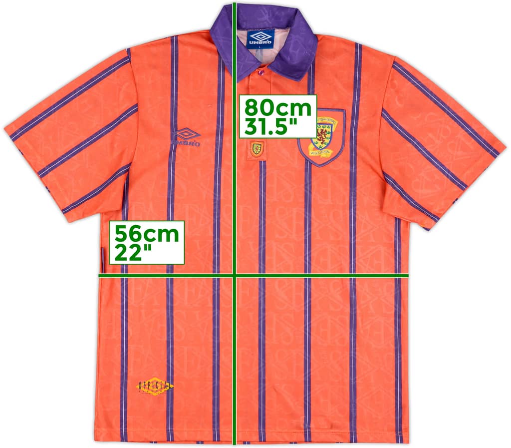 1993-95 Scotland Away Shirt - 8/10 - (L)