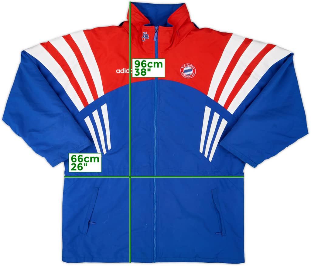 1995-97 Bayern Munich adidas Hooded Track Jacket - 8/10 - (XL)