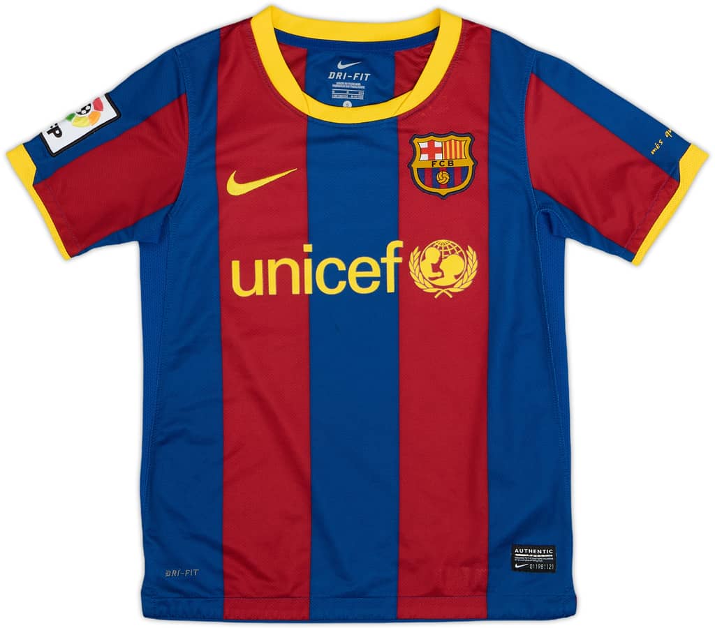 2010-11 Barcelona Home Shirt - 9/10 - (S.Boys)