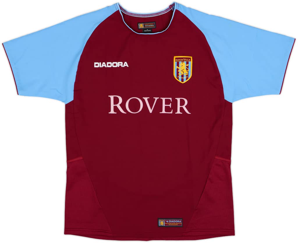 2003-04 Aston Villa Home Shirt - 8/10 - (L.Boys)