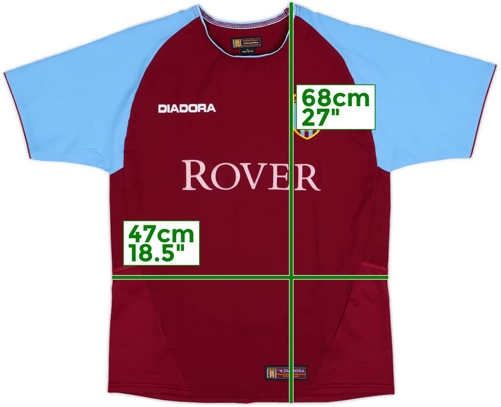 2003-04 Aston Villa Home Shirt - 8/10 - (L.Boys)