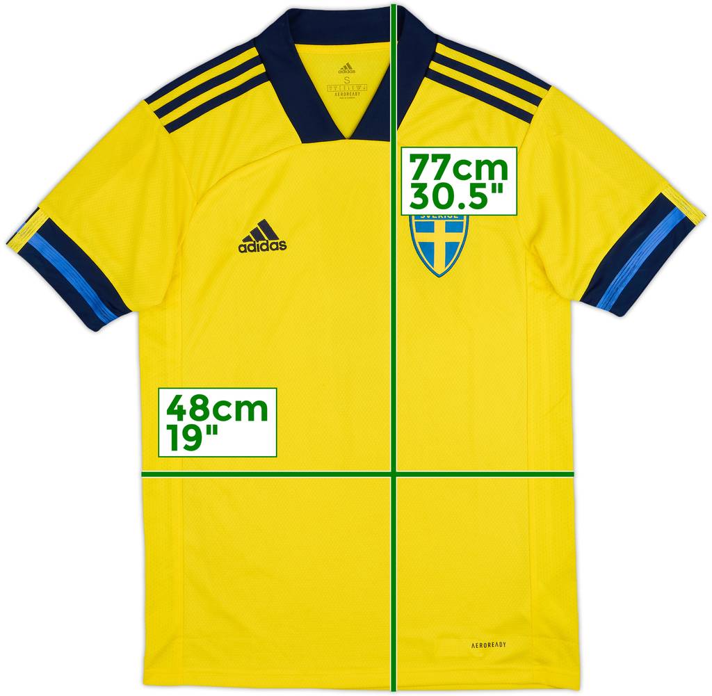 2020-21 Sweden Home Shirt - 9/10 - (S)