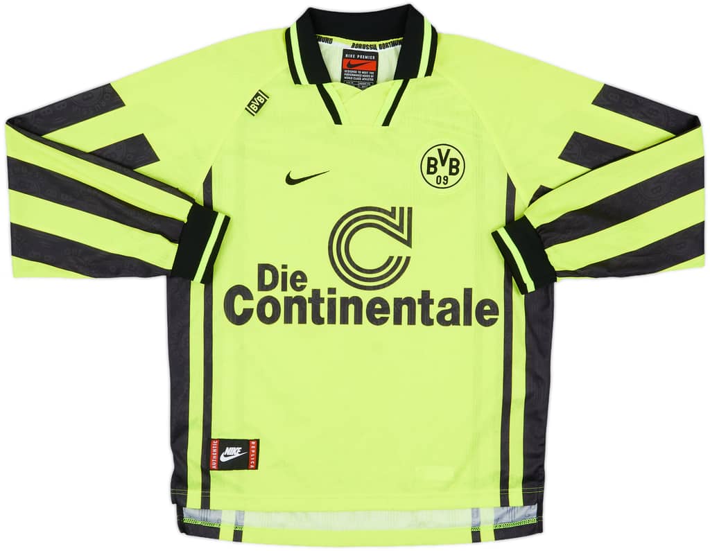 1996-97 Borussia Dortmund Home L/S Shirt - 8/10 - (M)