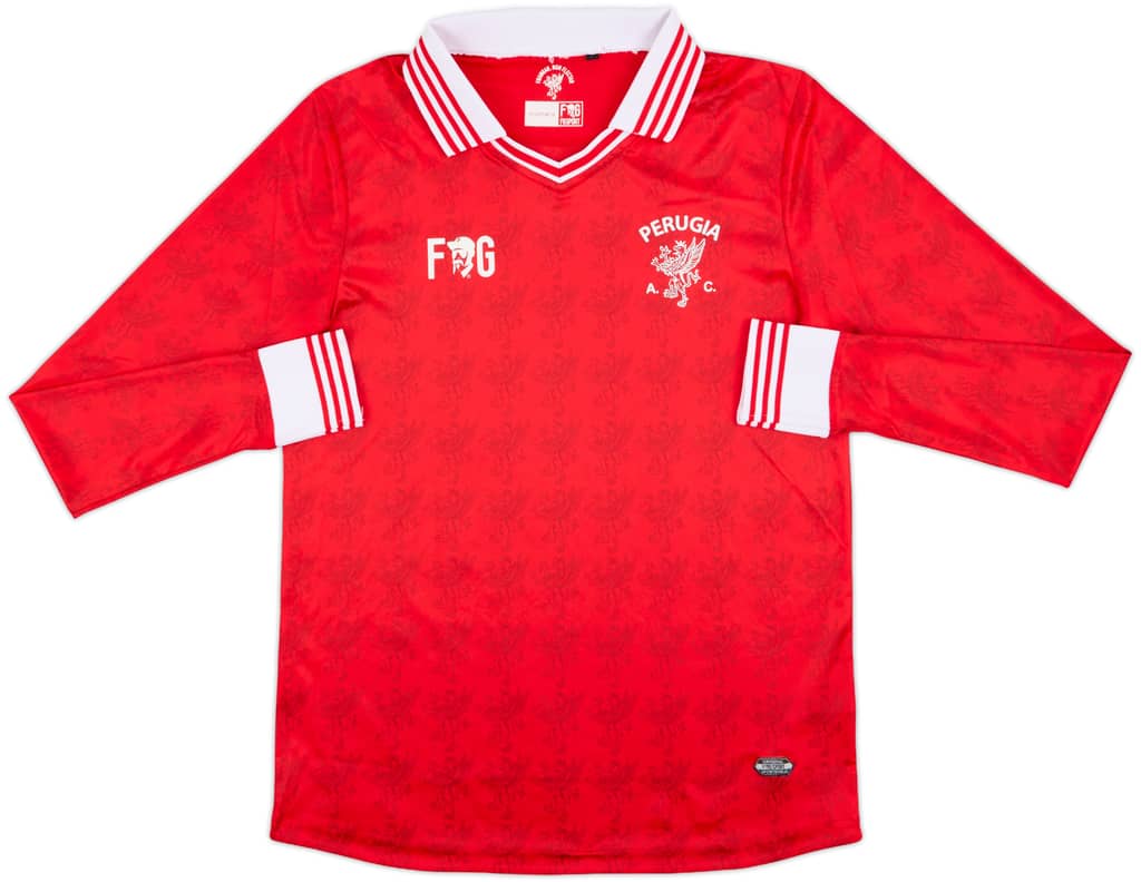 2017-18 Perugia Home L/S Shirt - 8/10 - (M)