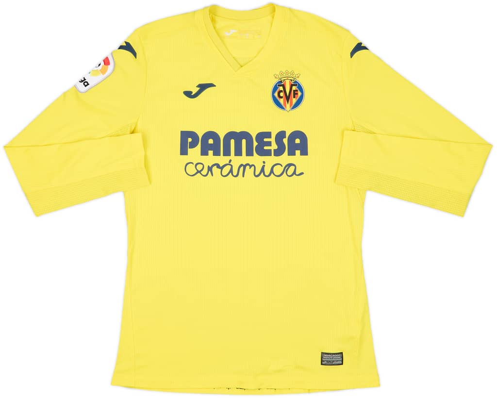 2020-21 Villarreal Home L/S Shirt - 8/10 - (M)