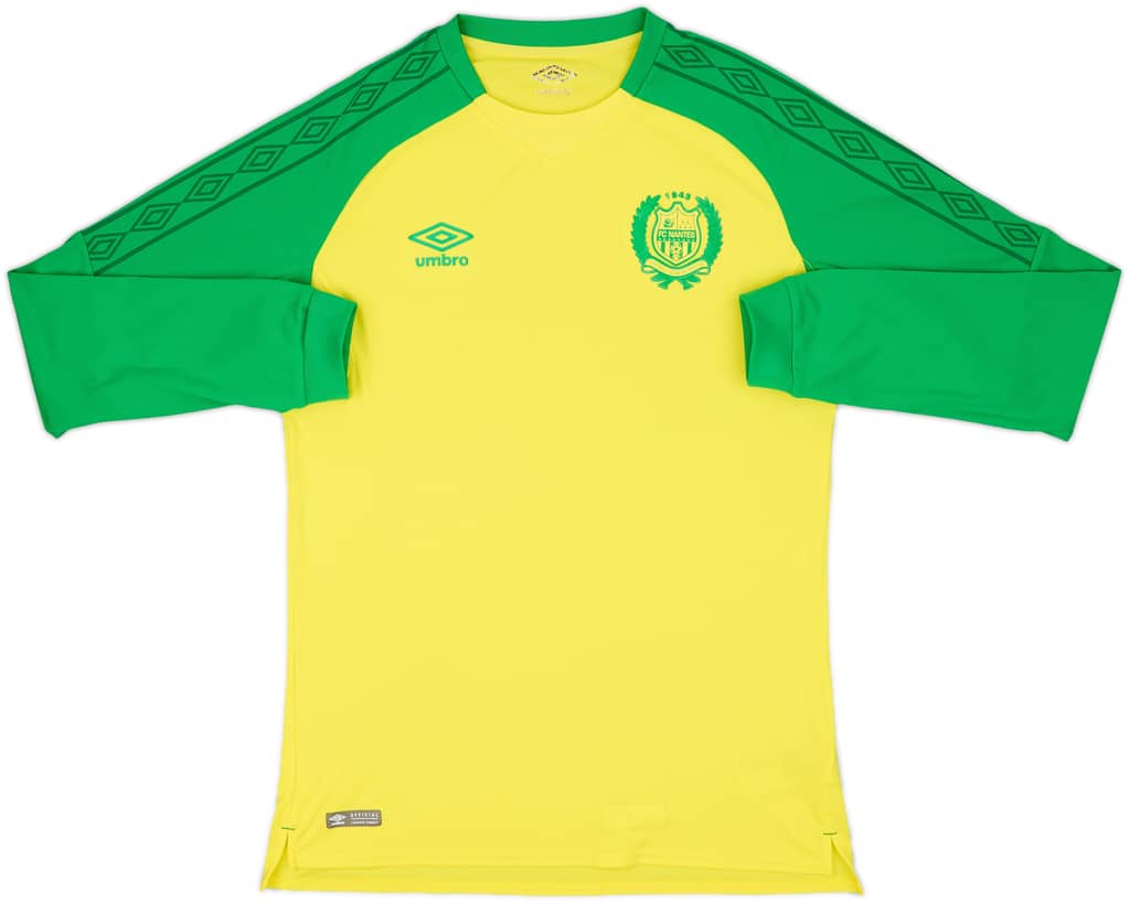 2017-18 Nantes Home L/S Shirt - 8/10 - (M)
