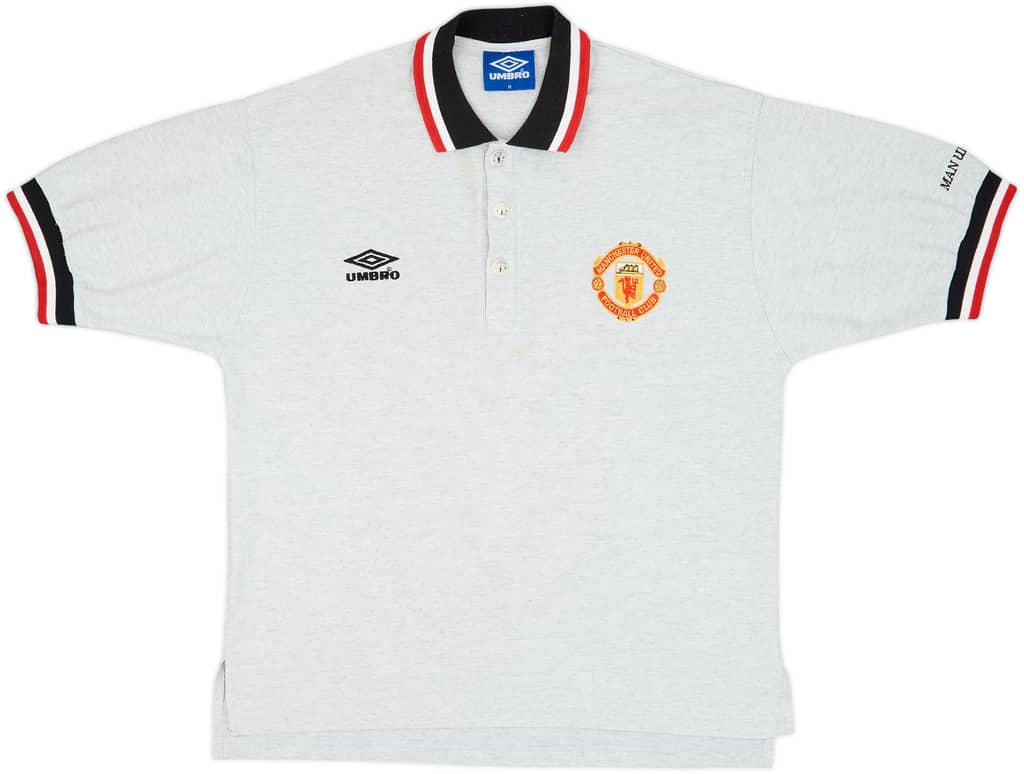 1996-97 Manchester United Umbro Polo Shirt - 6/10 - (M)
