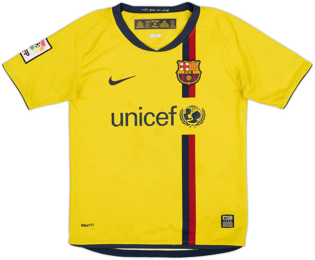 2008-10 Barcelona Away Shirt - 7/10 - (S.Boys)