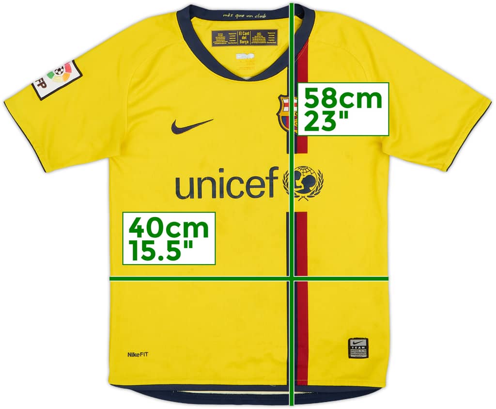 2008-10 Barcelona Away Shirt - 7/10 - (S.Boys)