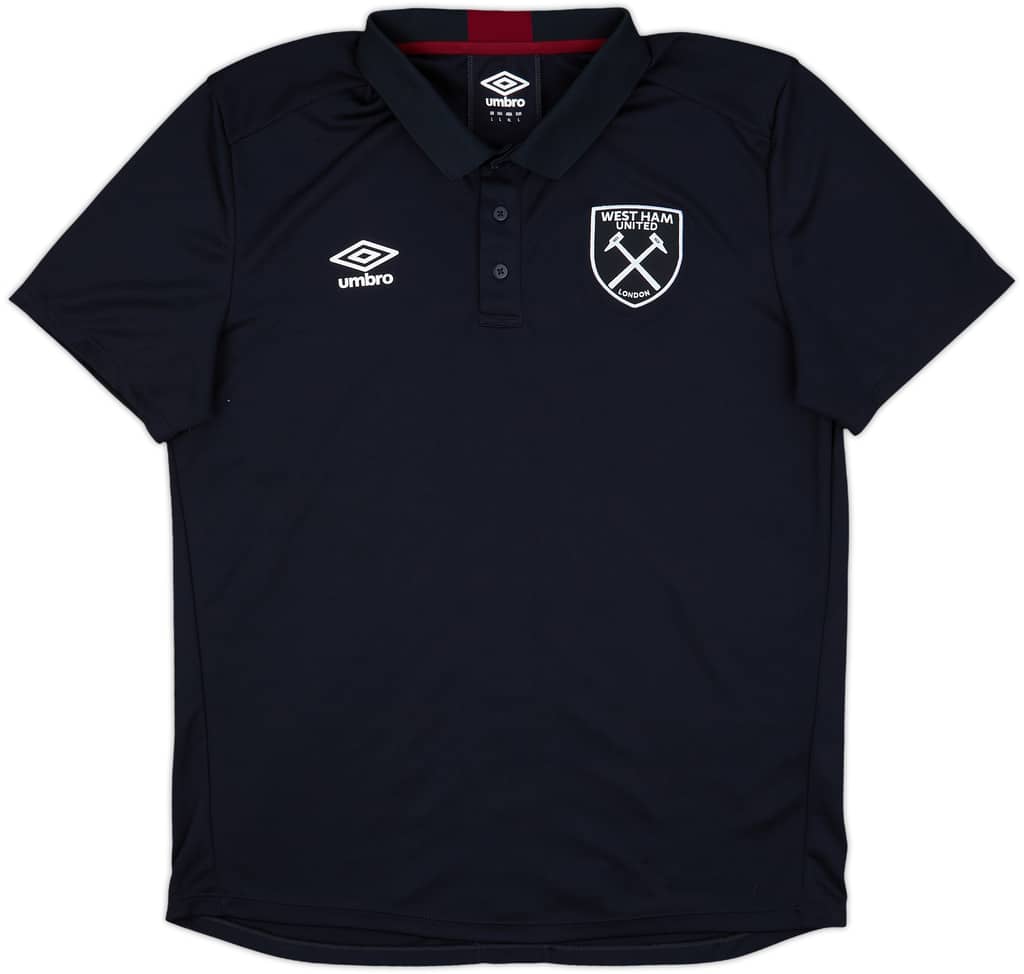 2018-19 West Ham Umbro Polo Shirt - 9/10 - (L)