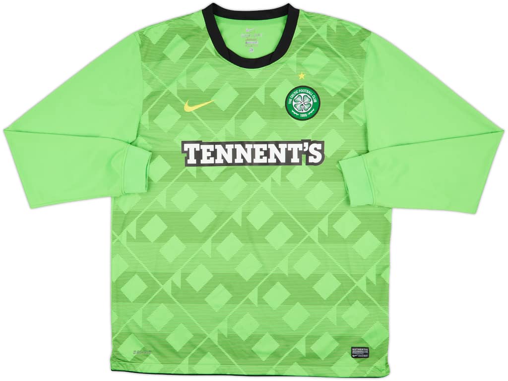 2010-11 Celtic Away L/S Shirt - 9/10 - (XL)