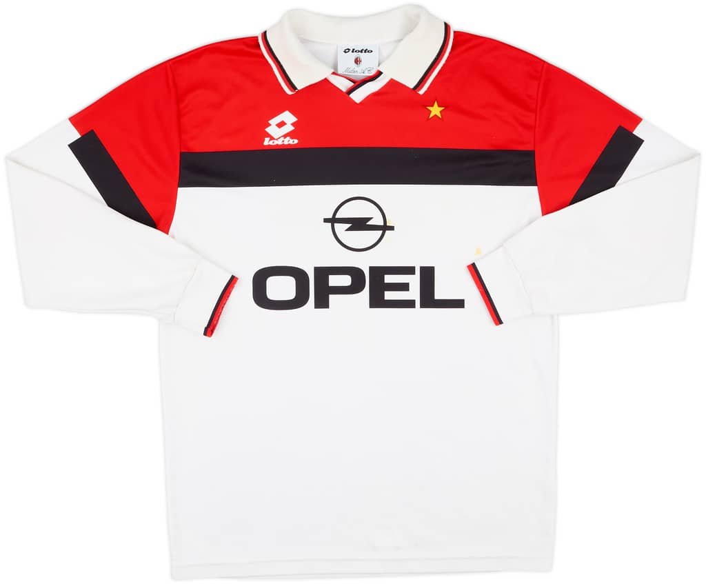 1994-95 AC Milan Away L/S Shirt - 6/10 - (L)