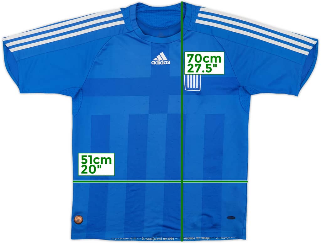2008-09 Greece Home Shirt - 7/10 - (M)