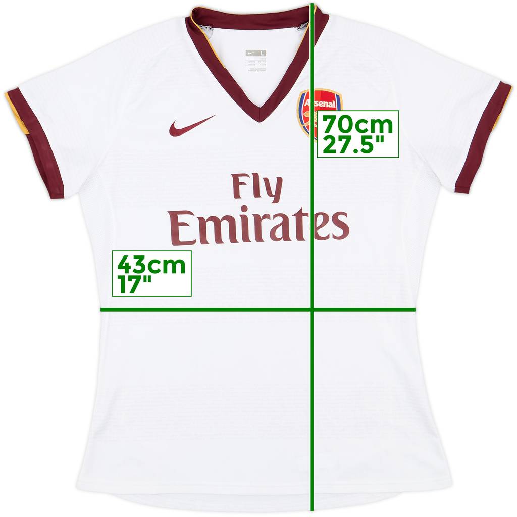 2007-08 Arsenal Away Shirt - 9/10 - (Women's L)