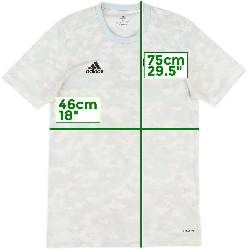 2021-22 Leeds United adidas Training Shirt - 6/10 - (S)