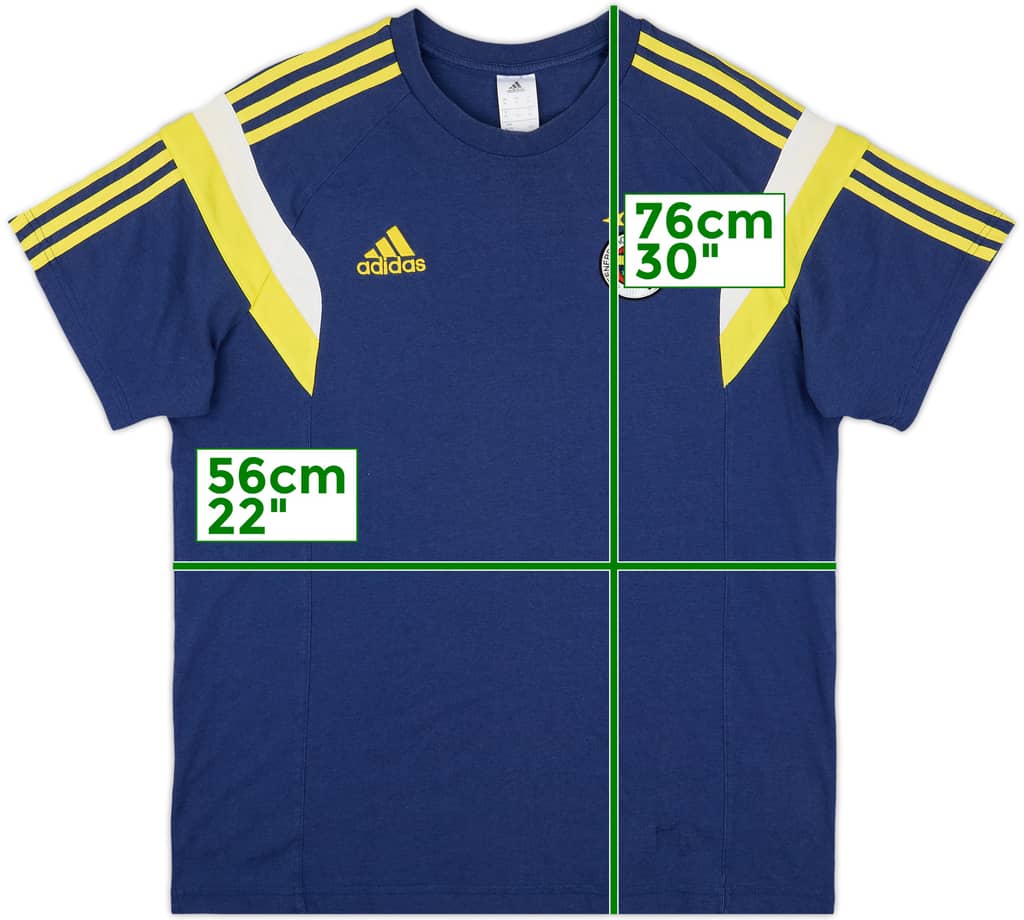 2014-15 Fenerbahce adidas Cotton Tee - 5/10 - (XL)