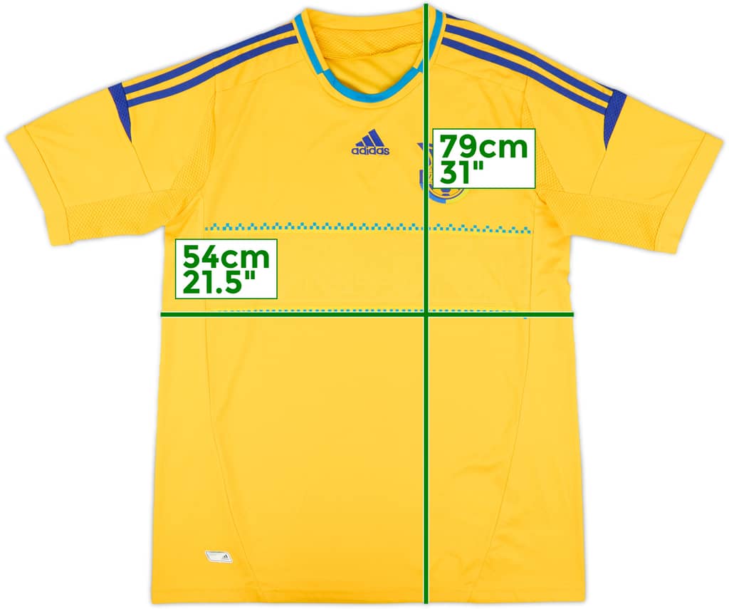 2011-13 Ukraine Home Shirt - 8/10 - (L)