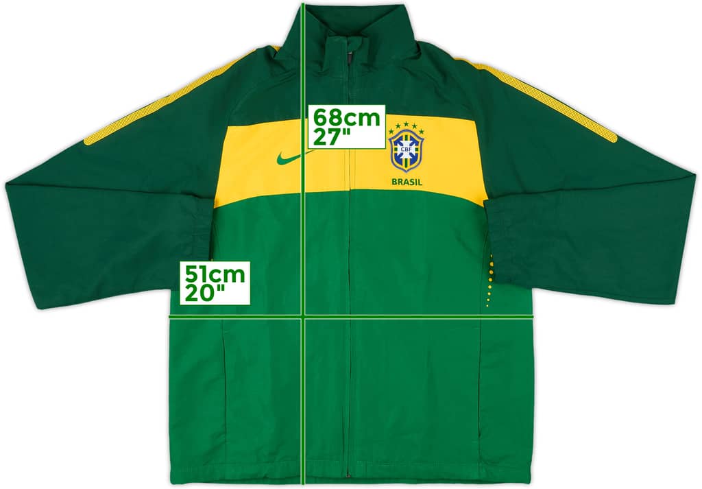 2010-11 Brazil Nike Track Jacket - 9/10 - (M)