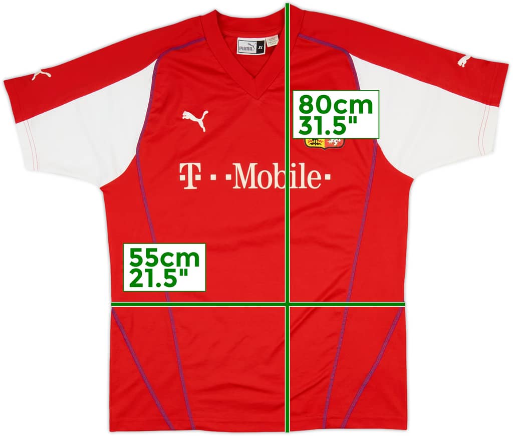 2003-04 Czech Republic Home Shirt - 6/10 - (XL)