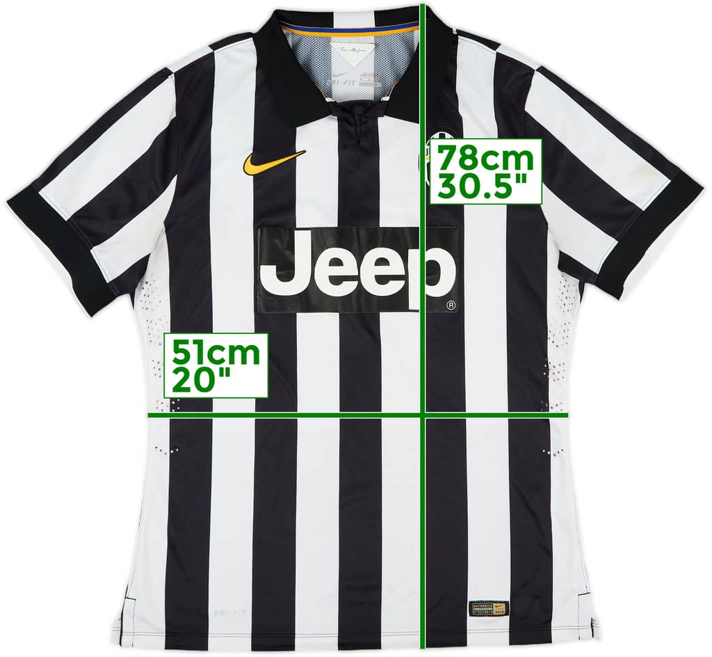 2014-15 Juventus Authentic Home Shirt - 5/10 - (XL)