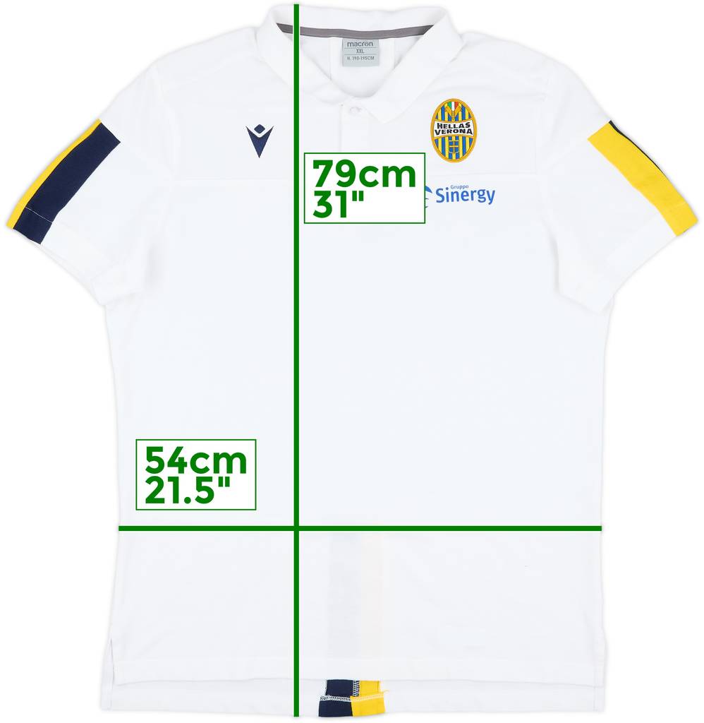 2019-20 Hellas Verona Macron Polo Shirt - 9/10 - (XXL)
